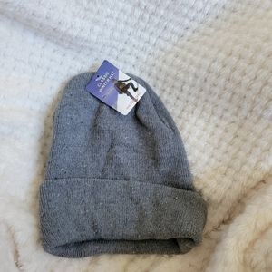 NWT Gray beanie knit hat OS